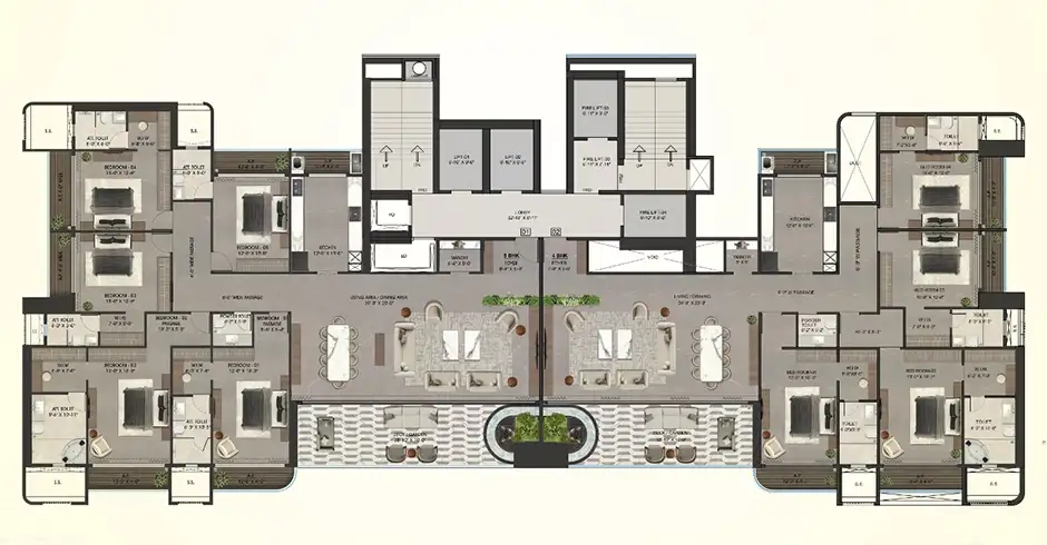 Tharwani Mayfair Khadakpada 1 BHK Floor Plans